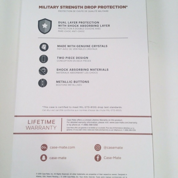 Case Mate Brilliance Case  iPhone Plus 6, 7, 8 - Picture 3 of 3